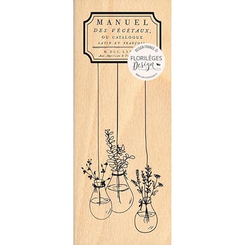 Florilèges Design Stempel aus Holz, Beige, 6 x 15 cm Florilèges Design Stempel aus Holz, Beige, 6 x 15 cm von Florilèges Design