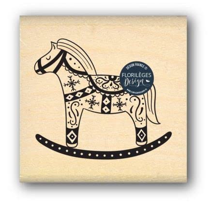 Holzstempel, Motiv: Pferde von Florilèges Design