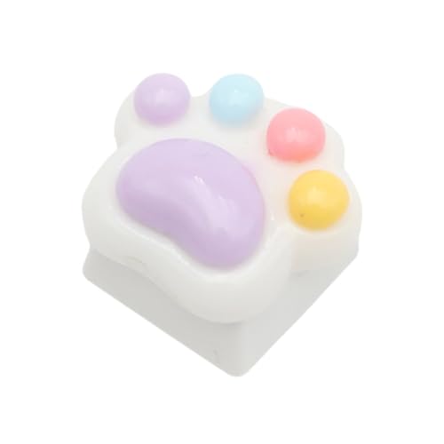 Bunte Kätzchen-Klauen-Tastenkappe, handgefertigt, Kätzchen-Krallen-Muster, einzigartig für mechanische Tastaturen, Dekoration Bunte Kätzchen-Klauen-Tastenkappe, handgefertigt, Kätzchen-Krallen-Muster, einzigartig für mechanische Tastaturen, Dekoration von Florisync