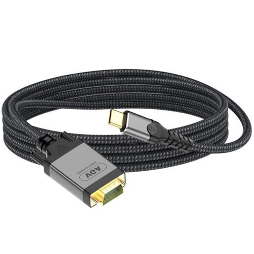 Florisync USB 3.1 Typ C auf VGA Adapterkabel, High-Speed Typ C auf VGA Video-Konverter, Kabel für Projektoren und Florisync USB 3.1 Typ C auf VGA Adapterkabel, High-Speed Typ C auf VGA Video-Konverter, Kabel für Projektoren und von Florisync