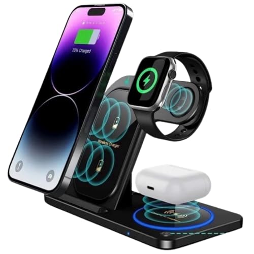 3 in 1 Ladestation Apple für iPhone, Apple Watch & Air Pods | Induktive Ladestation für iPhone 16 15 14 13 12 11 Pro SE X XS XR 8 Apple Watch 9 8 7 6 SE 5 4 3 2 Air Pods Pro Flortree 3 in 1 Ladestation Apple für iPhone, Apple Watch & Air Pods | Induktive Ladestation für iPhone 16 15 14 13 12 11 Pro SE X XS XR 8 Apple Watch 9 8 7 6 SE 5 4 3 2 Air Pods Pro Flortree von Flortree