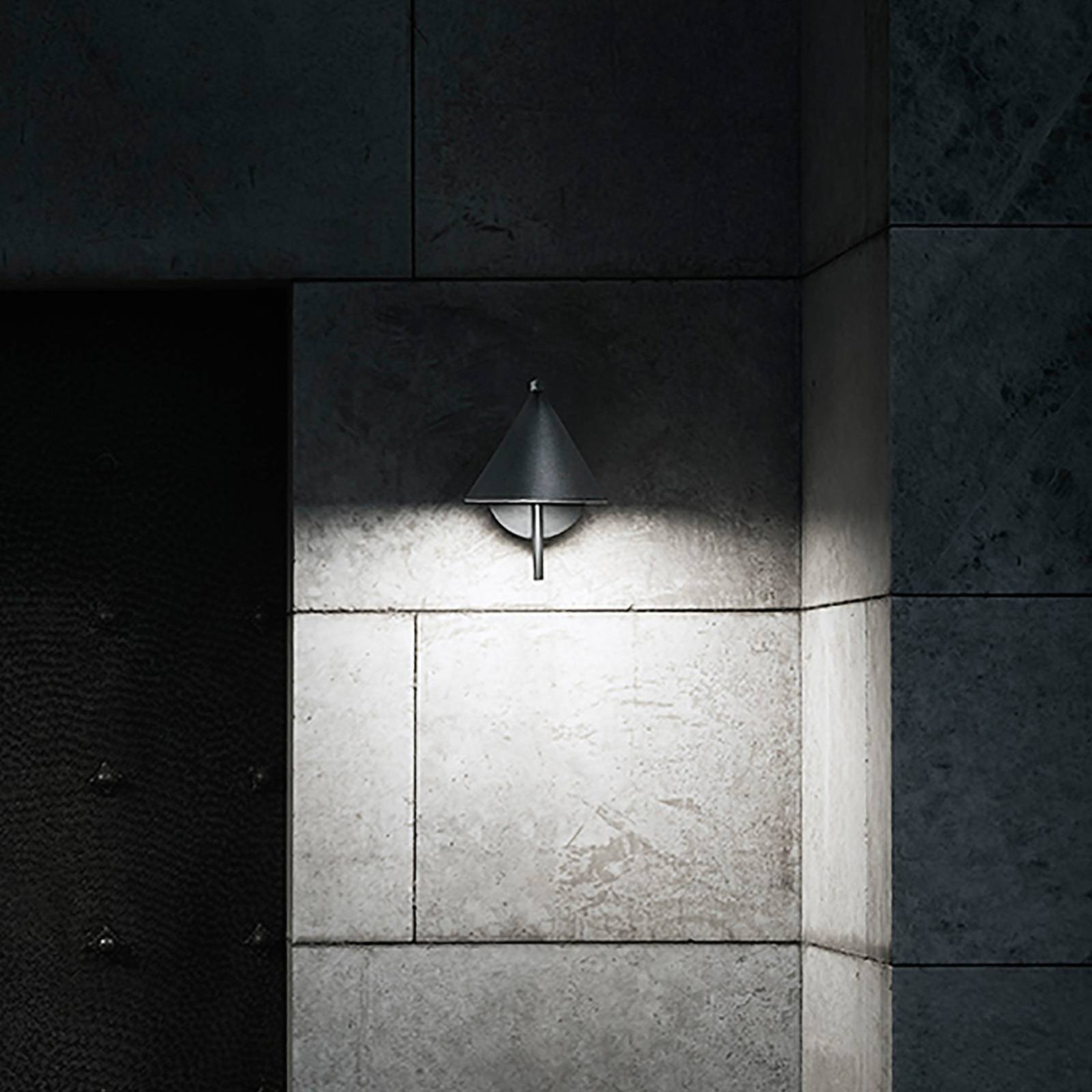 FLOS Captain Flint Außenwandlampe 2.700K schwarz FLOS Captain Flint Außenwandlampe 2.700K schwarz von Flos Architectural