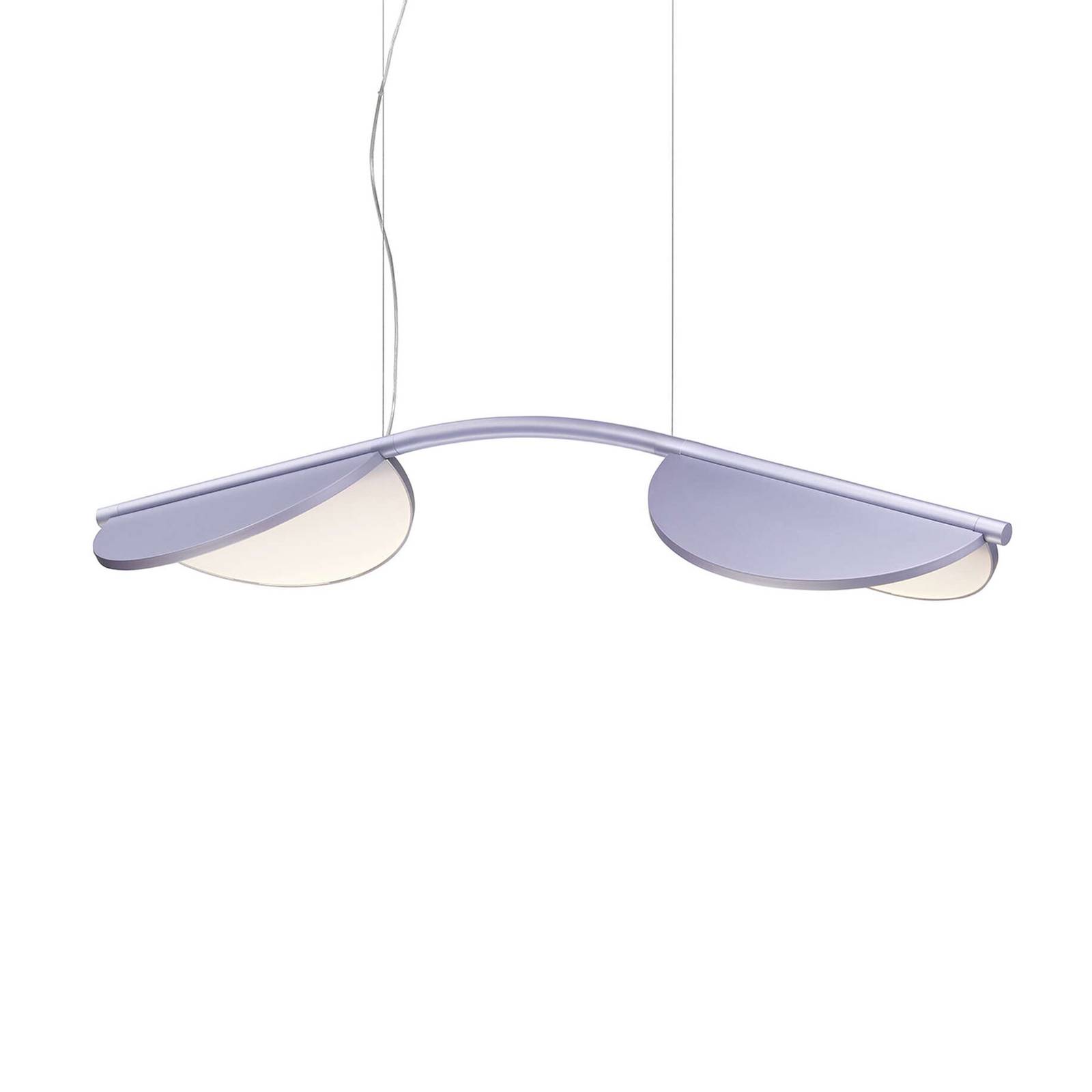 FLOS Almendra Arch LED-Hängelampe, kurz, flieder von Flos