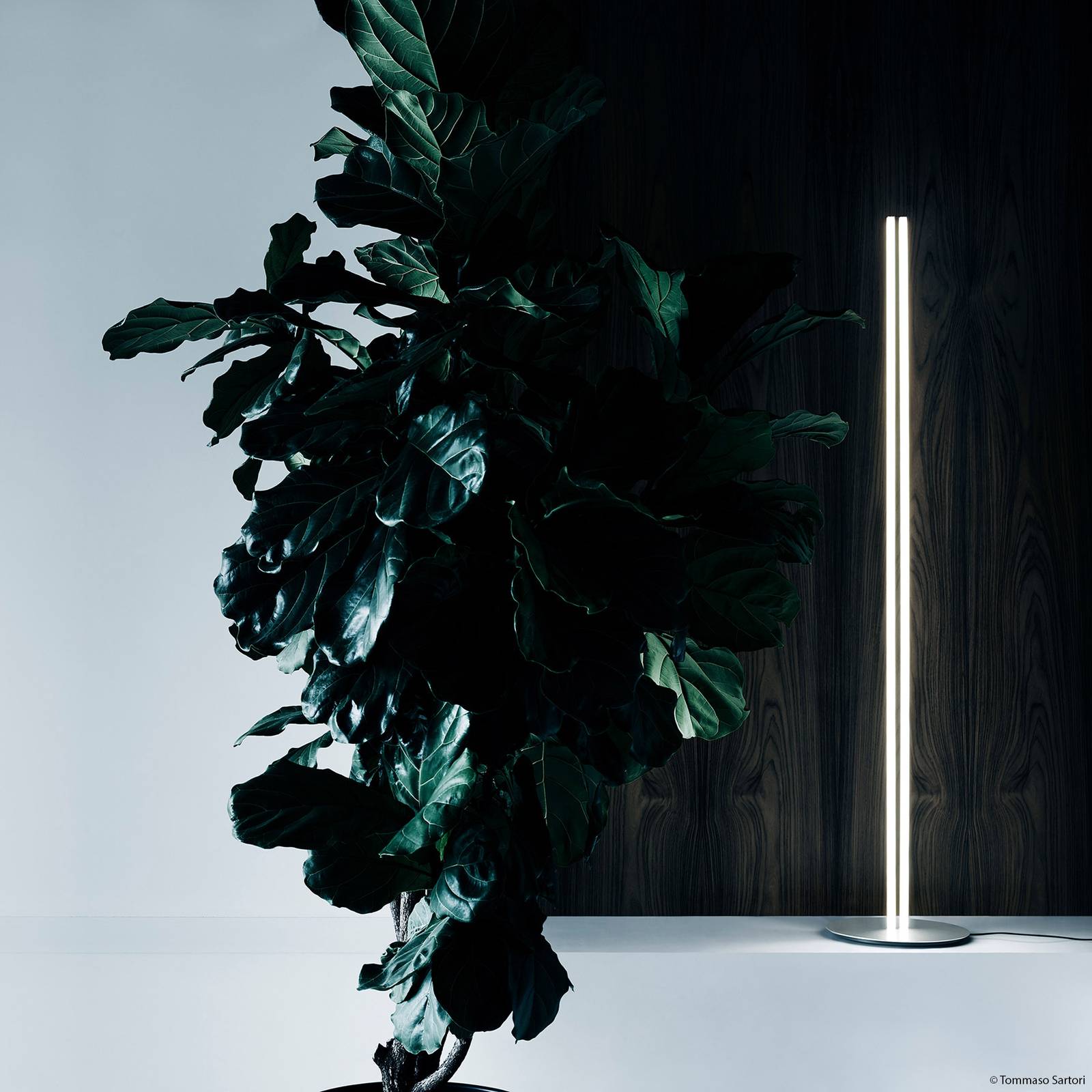 FLOS Coordinates Floor LED-Stehlampe, argent moon von Flos