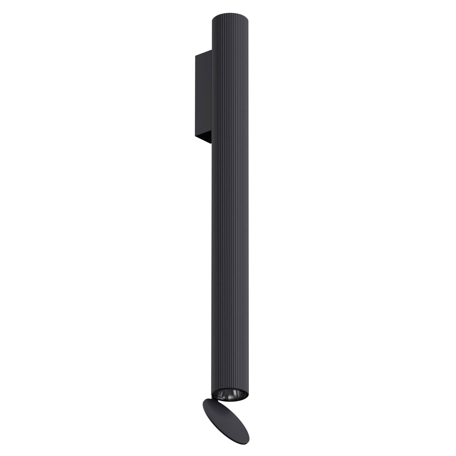 FLOS Flauta Riga LED-Wandlampe 1-10V schwarz 225mm von Flos