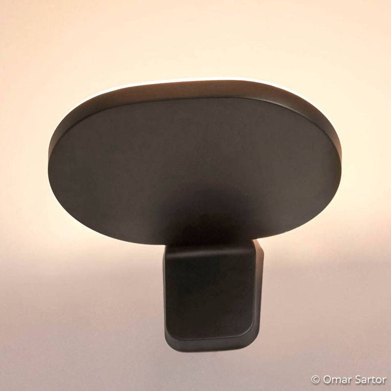 FLOS Oplight W1 LED-Wandleuchte, schwarz von Flos
