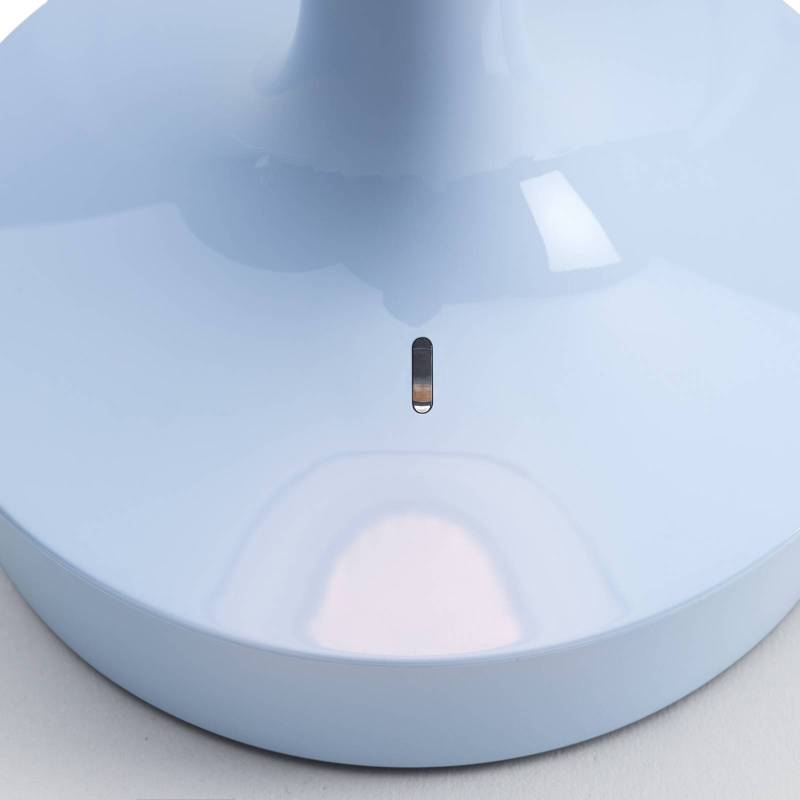 Flos LED-Akku-Tischleuchte Bon jour unplugged, hellblau von Flos