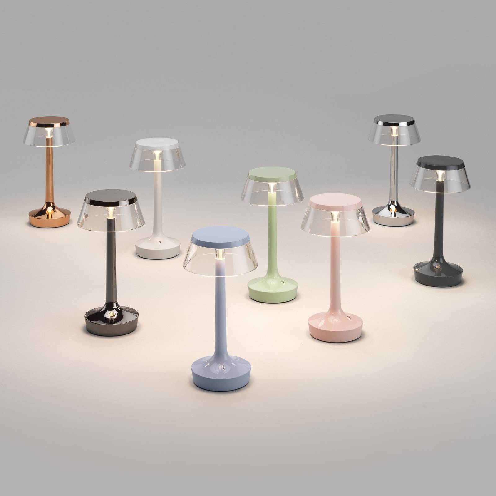 Flos LED-Akku-Tischleuchte Bon jour unplugged, kupfer Flos LED-Akku-Tischleuchte Bon jour unplugged, kupfer von Flos