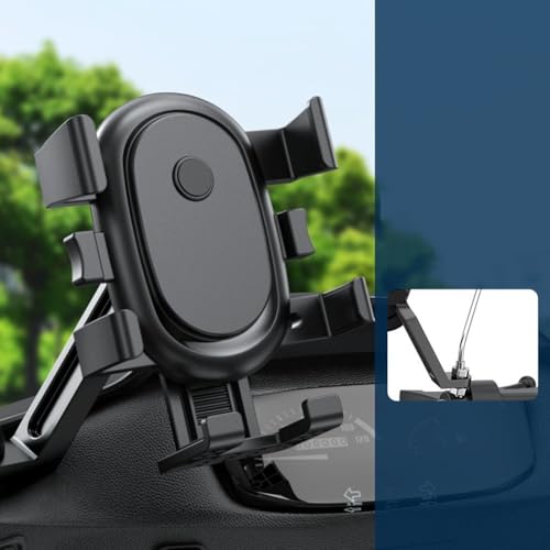 Floweringbeter Handyhalterung, Motorrad-Handyhalterung, Ständer, Fahrrad, Roller, Lenker, einfache Installation, für Lenker, Spiegelhalterungen (Spiegel schwarz) von Floweringbeter