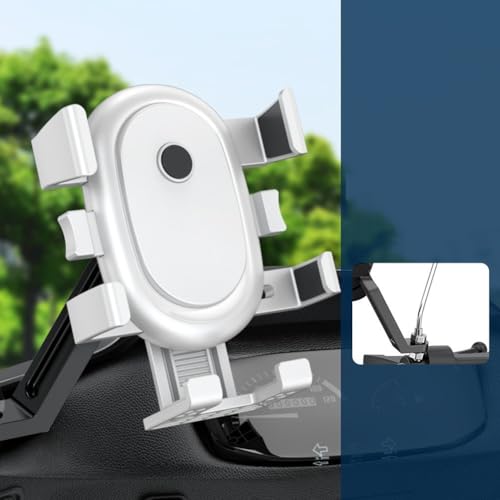 Floweringbeter Handyhalterung, Motorrad-Handyhalterung, Ständer, Fahrrad, Roller, Lenker, einfache Installation, für Lenker, Spiegelhalterungen (spiegelweiß) von Floweringbeter