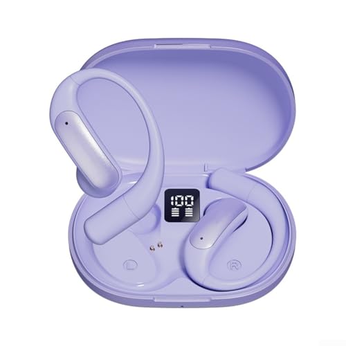 Floweringbeter M127 AI übersetzende kabellose Ohrhörer, leichte In-Ear-Kopfhörer für internationales Geschäft, sportbereit (lila) von Floweringbeter