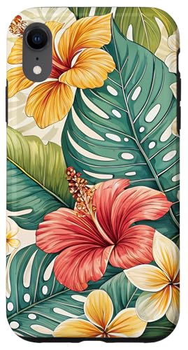 Blumen Boho Bunt Tropisch Für Frauen Mädchen Floral Art Hülle für iPhone XR Blumen Boho Bunt Tropisch Für Frauen Mädchen Floral Art Hülle für iPhone XR von Flowers & Floral Decorations