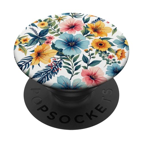 Blumen Boho Bunt für Frauen Mädchen Floral Art PopSockets Klebender PopGrip Blumen Boho Bunt für Frauen Mädchen Floral Art PopSockets Klebender PopGrip von Flowers & Floral Decorations