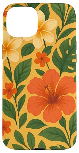 Blumen Bunte tropische Hawaii Aloha Floral Art Hülle für iPhone 15 Plus Blumen Bunte tropische Hawaii Aloha Floral Art Hülle für iPhone 15 Plus von Flowers & Floral Decorations