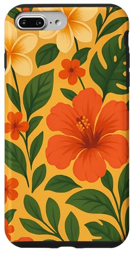 Blumen Bunte tropische Hawaii Aloha Floral Art Hülle für iPhone 7 Plus/8 Plus Blumen Bunte tropische Hawaii Aloha Floral Art Hülle für iPhone 7 Plus/8 Plus von Flowers & Floral Decorations