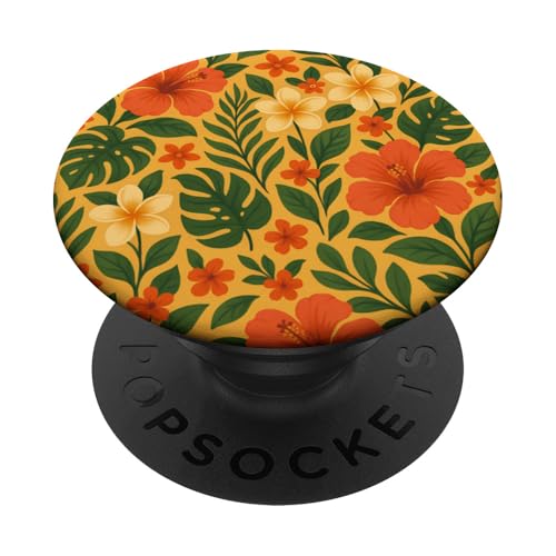 Blumen Bunte tropische Hawaii Aloha Floral Art PopSockets Klebender PopGrip Blumen Bunte tropische Hawaii Aloha Floral Art PopSockets Klebender PopGrip von Flowers & Floral Decorations