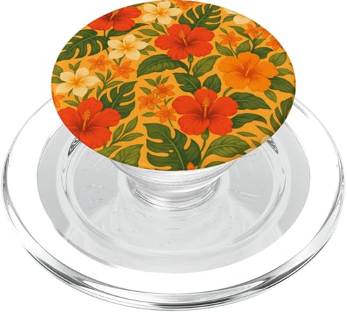 Blumen bunt tropisch Boho Hawaii Aloha Floral Art PopSockets PopGrip für MagSafe Blumen bunt tropisch Boho Hawaii Aloha Floral Art PopSockets PopGrip für MagSafe von Flowers & Floral Decorations