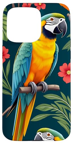Papageien, tropische Natur, Blumenblumen, exotische Vögel, Papageien Hülle für iPhone 15 Pro Max Papageien, tropische Natur, Blumenblumen, exotische Vögel, Papageien Hülle für iPhone 15 Pro Max von Flowers & Floral Decorations