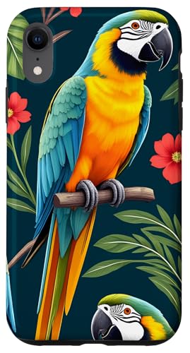 Papageien, tropische Natur, Blumenblumen, exotische Vögel, Papageien Hülle für iPhone XR Papageien, tropische Natur, Blumenblumen, exotische Vögel, Papageien Hülle für iPhone XR von Flowers & Floral Decorations