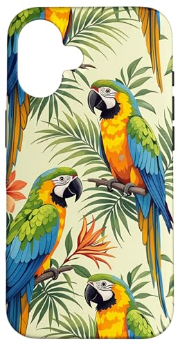 Papageien Tropische Natur Blumen Blumen Exotische Vögel Papageien Hülle für iPhone 16 Papageien Tropische Natur Blumen Blumen Exotische Vögel Papageien Hülle für iPhone 16 von Flowers & Floral Decorations
