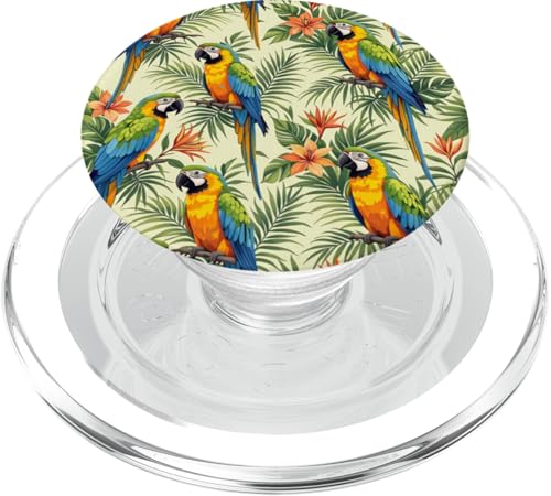 Papageien Tropische Natur Blumen Blumen Exotische Vögel Papageien PopSockets PopGrip für MagSafe Papageien Tropische Natur Blumen Blumen Exotische Vögel Papageien PopSockets PopGrip für MagSafe von Flowers & Floral Decorations
