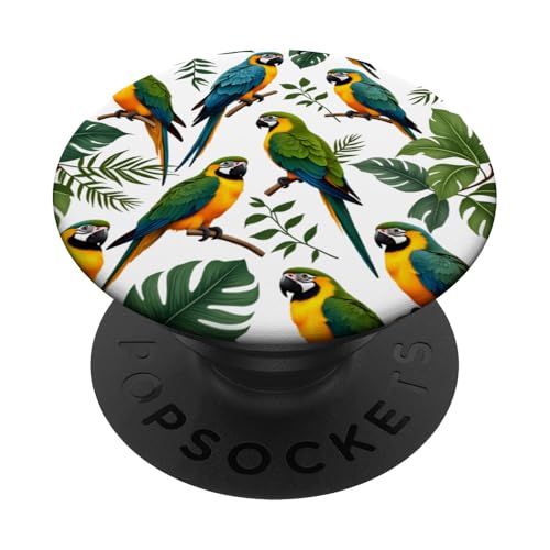 Papageien Tropische Natur Exotische Vögel Papageien PopSockets Klebender PopGrip Papageien Tropische Natur Exotische Vögel Papageien PopSockets Klebender PopGrip von Flowers & Floral Decorations