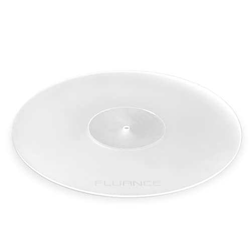 Fluance Acrylplatte für Plattenspieler – reduziert Vibrationen für verbesserte Klangklarheit für Schallplattenwiedergabe, antistatisch, präzise bearbeitet, kompatibel mit 30,5 cm (12 Zoll) von Fluance