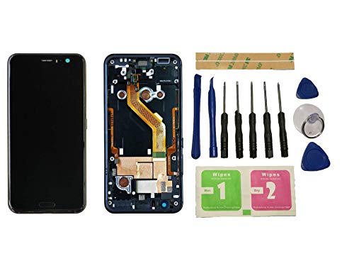 Flügel für HTC U11 Display LCD Ersatzdisplay Schwarz Touchscreen Digitizer Bildschirm Glas Komplett Einheit mit Rahmen Ersatzteile & Werkzeuge & Kleber von Flügel