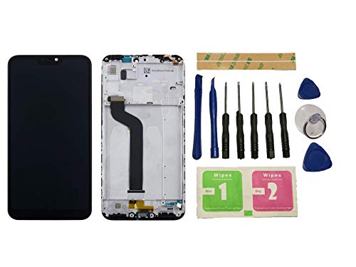 Flügel für Xiaomi Mi A2 Lite/Xiaomi Redmi 6 Pro Display LCD Ersatzdisplay Schwarz Touchscreen Digitizer Bildschirm Glas Komplett Einheit mit Rahmen Ersatzteile & Werkzeuge & Kleber von Flügel