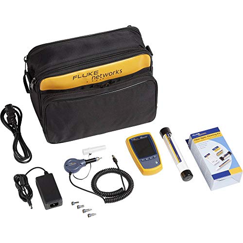 Fluke Networks FI-525 FiberInspector-Mikrofaser-Endflächen-Inspektionskamera mit PortBright-Beleuchtung und NFC-KIT-CASE-Faser-Endflächen-Reinigungskit von Fluke Networks