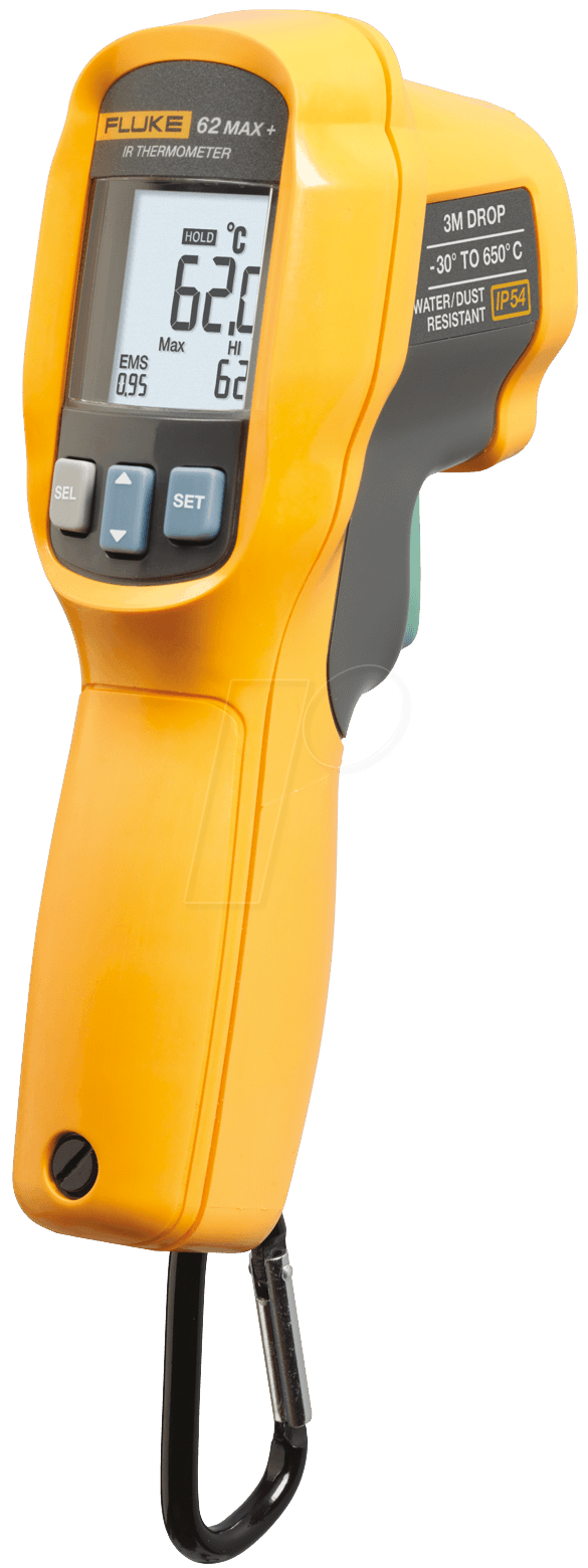 FLUKE 62 MAX+ - Infrarot-Thermometer 62 MAX+, mit Laserpointer, -30 bis +650°C von Fluke