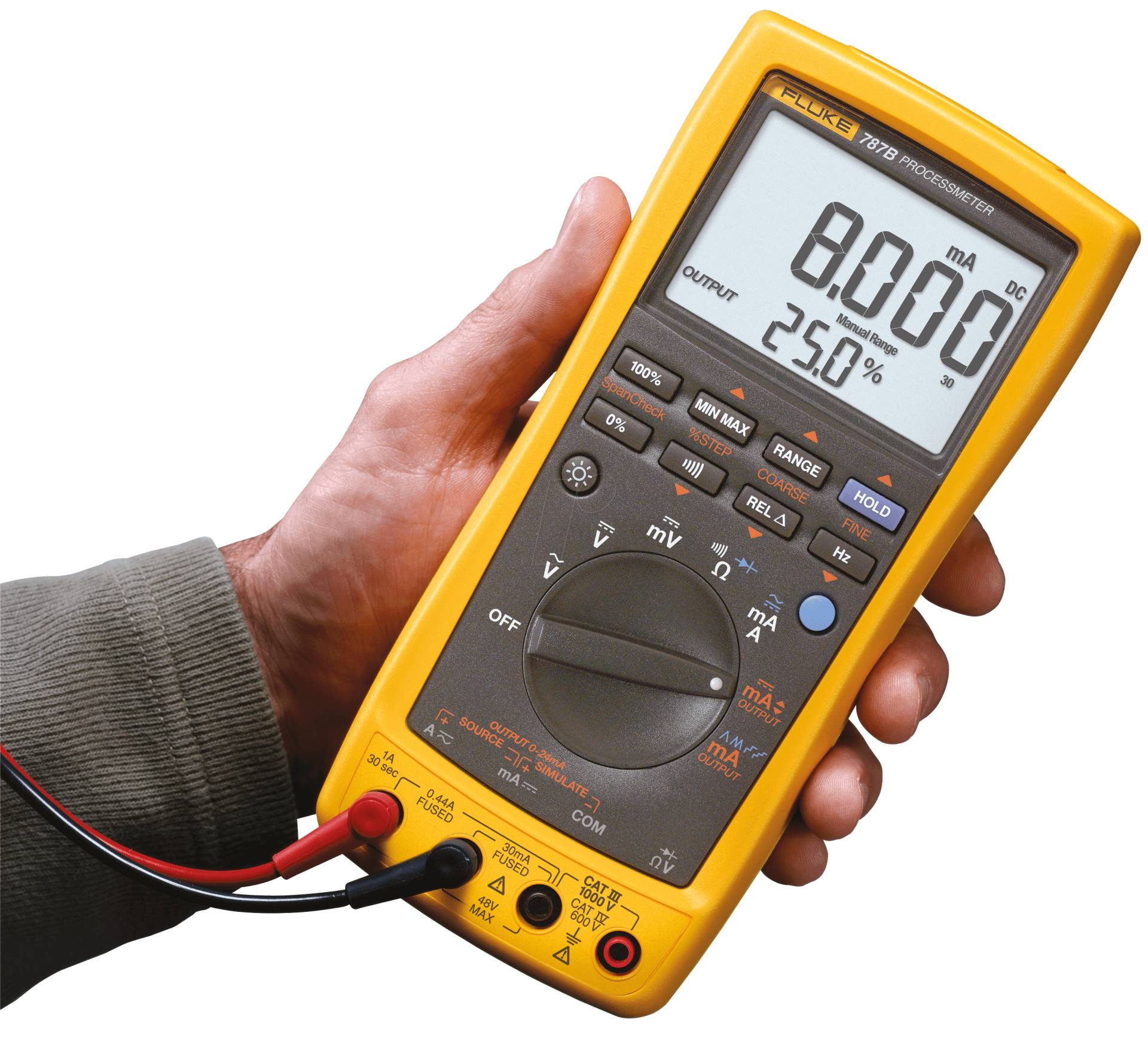 FLUKE 787B - Kalibrator mit integriertem Digital-Multimeter, ProcessMeter 787 von Fluke