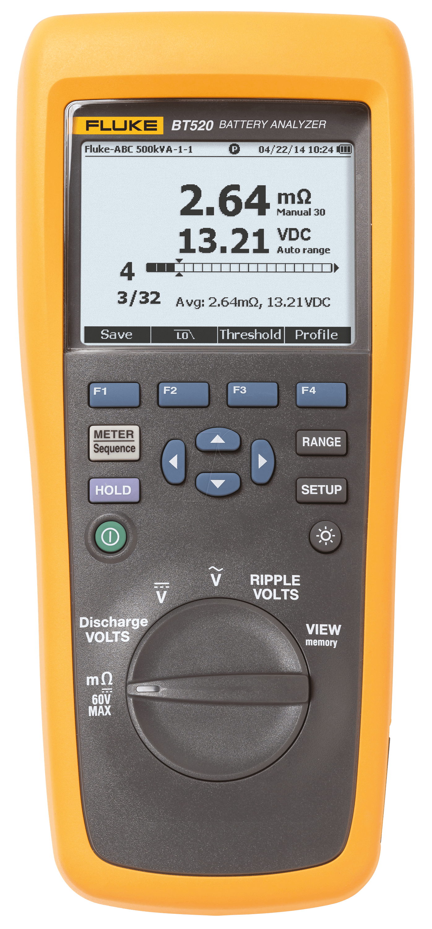 FLUKE BT520 - Batterietester BT520, 0 - 1000 V AC/DC von Fluke