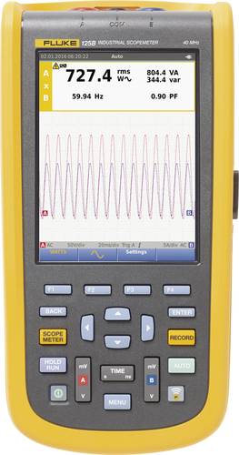 Fluke 124B/EU Hand-Oszilloskop 40MHz 2-Kanal 4 GSa/s Multimeter-Funktionen 1St. von Fluke