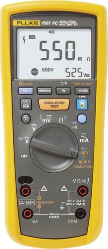 Fluke 1587 FC Isolationsmessgerät 50 V, 100 V, 250 V, 500 V, 1000V 2 GΩ von Fluke