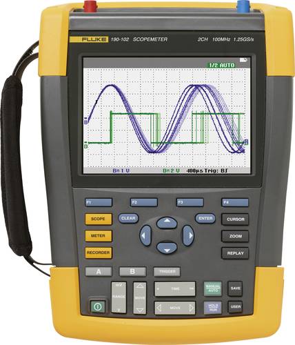 Fluke 190-202-III Hand-Oszilloskop 200MHz 2-Kanal 2.5 GSa/s 30 kpts 8 Bit 1 Set Fluke 190-202-III Hand-Oszilloskop 200MHz 2-Kanal 2.5 GSa/s 30 kpts 8 Bit 1 Set von Fluke