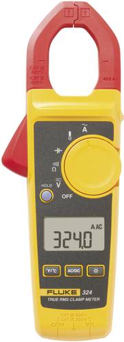 Fluke 324 Stromzange, Hand-Multimeter kalibriert (ISO) digital CAT III 600 V, CAT IV 300V Anzeige (C von Fluke