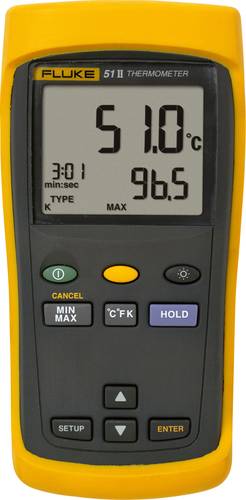 Fluke 51 II Temperatur-Messgerät -250 - +1372°C Fühler-Typ J, K, T, E von Fluke