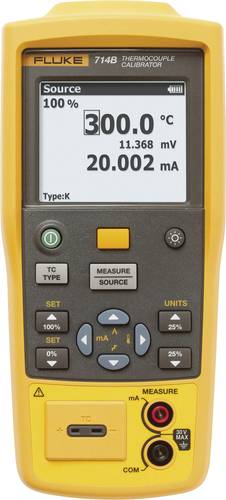 Fluke 714B Kalibrator Temperatur, Spannung 4x Mignon-Batterie AA (enthalten) von Fluke