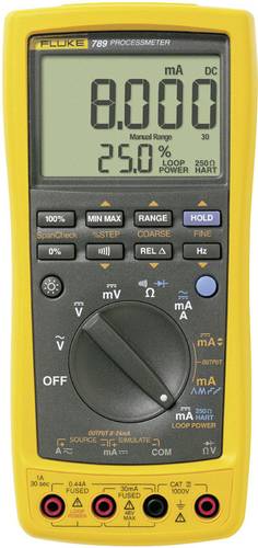 Fluke 789/EUR Hand-Multimeter digital Prozess-Stromausgabe CAT III 1000 V, CAT IV 600V Anzeige (Coun von Fluke