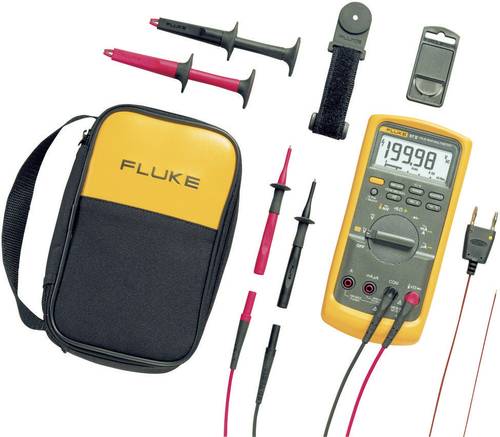 Fluke 87V/E2 Kit Hand-Multimeter kalibriert (ISO) digital CAT III 1000 V, CAT IV 600V Anzeige (Count von Fluke