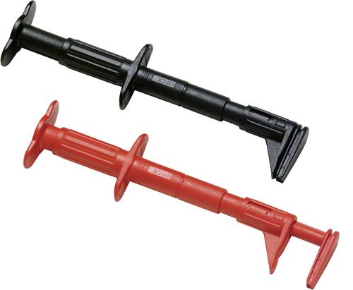 Fluke AC87 Sicherheits-Flachmessabgreifer Buchse 4mm CAT III 600V Rot, Schwarz von Fluke
