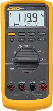 Fluke Corporation 83V - 98 mm - 52 mm - 201 mm - 624 g - Batterie/Akku - Alkali (3947847) von Fluke