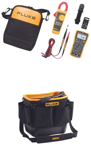 Fluke FLUKE-117/323/TB25 Hand-Multimeter, Stromzange digital inkl. Prüfkabel, inkl. Tasche CAT III von Fluke