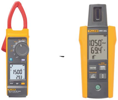 Fluke FLUKE-393FC/IRR1-SOL Stromzange digital inkl. Einstrahlungsmessgerät CAT III 1500V von Fluke