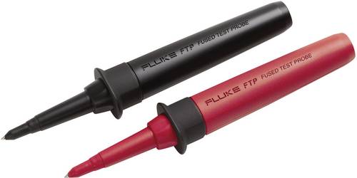 Fluke FTP-1 Sicherheits-Prüfspitzen-Set Steckanschluss 4mm CAT III 1000 V, CAT IV 600V Schwarz, Rot von Fluke