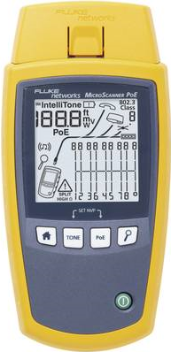 Fluke Kabelmessgerät MicroScanner POE + IntelliTone 200 Probe Audio/Video, Netzwerk, Telekommunikation (Set: MS-POE + MT-8200-63A) von Fluke
