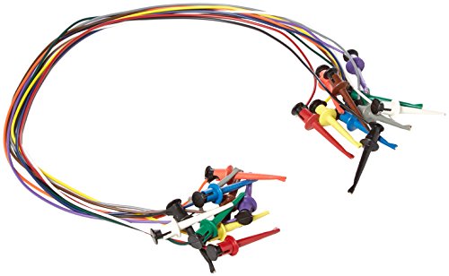 Fluke Pomona 5523 Minigrabber Patch Cord Kit (10 Stück, 61 cm, Cat 5e, Testclipkabel, Temporäre Überbrückungskabel) von Fluke