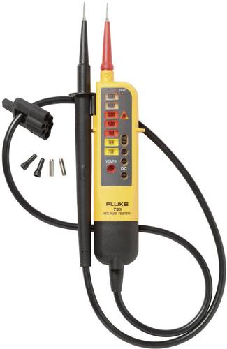 Fluke T90 Zweipoliger Spannungsprüfer CAT II 690 V, CAT III 600V LED, Akustik von Fluke