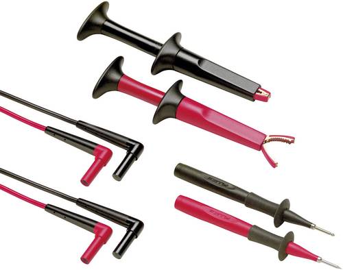 Fluke TL220-1 Sicherheits-Messleitungs-Set [Lamellenstecker 4mm - Lamellenstecker 4 mm] 1.50m Schwar von Fluke